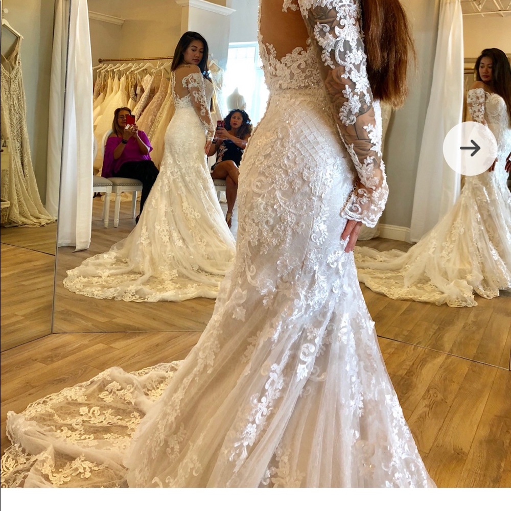 Martina Liana Long Sleeve Wedding Dress